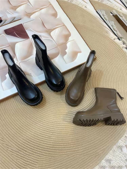 Martin botas femininas 2023 outono e inverno novos sapatos femininos estilo quente botas de cano alto na moda