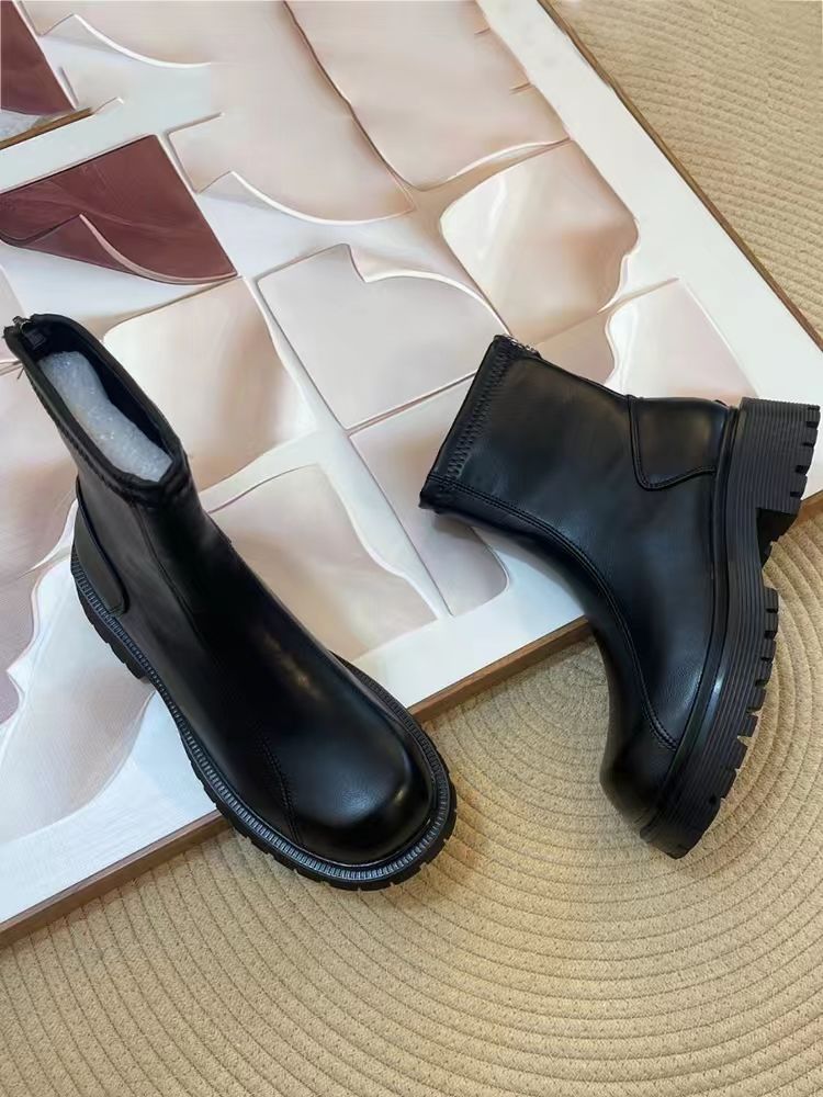 Martin botas femininas 2023 outono e inverno novos sapatos femininos estilo quente botas de cano alto na moda