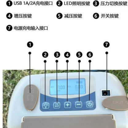 Electric High-Pressure Air Pump - Outdoor High-Power Rechargeable High-Pressure Pump