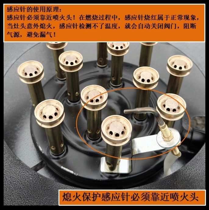 80CM Commercial Gas Stove with Flameout Protection - Mobile Banquet Large Pot Stove for Rural, Restaurant, Outdoor Events, High-Power LPG Burner