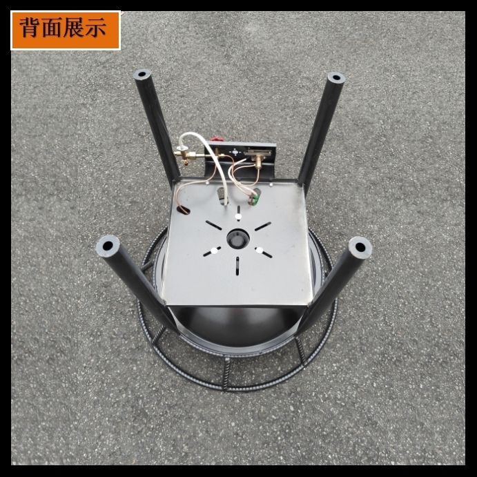 45CM Commercial Gas Stove with Flameout Protection - Mobile Banquet Large Pot Stove for Rural, Restaurant, Outdoor Events, High-Power LPG Burner