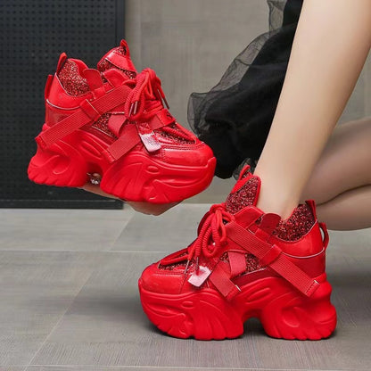 Fashionable Chunky Sole Sports Casual Shoes