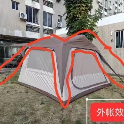 7.29（Shipping not included） square meters outdoor camping warm inflatable tent inflatable hut overnight tent sun and rain protection