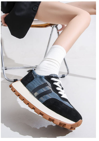 Chic Comfort: Women’s Luxury Leather Sneaker for