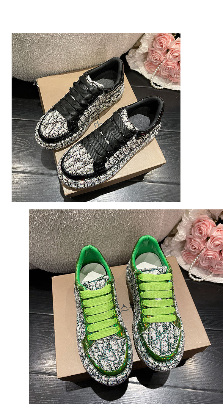 ElevaChic: The Couture Leather Women’s Sneaker