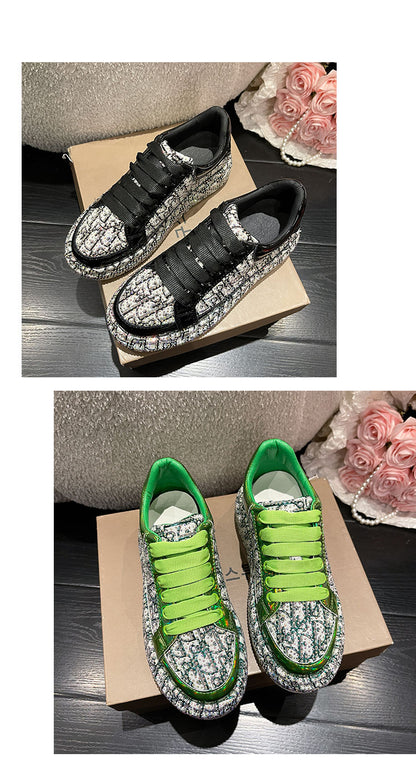 ElevaChic: The Couture Leather Women’s Sneaker