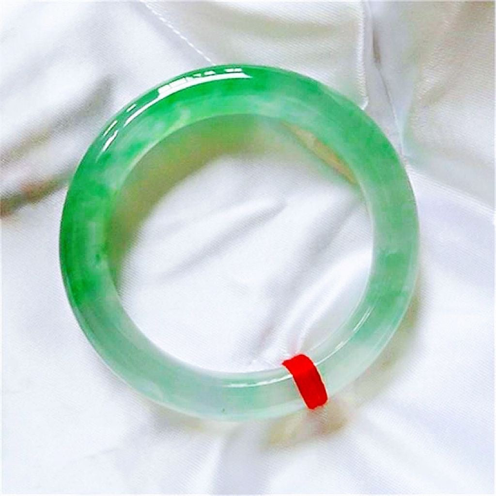 High Ice Natural Jade Bracelet (Medium Quality)